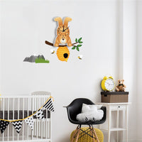 Thumbnail for Cartoon Bear Wall Clocks for Kids Room DIY Decor - Casatrail.com