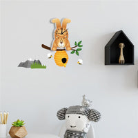 Thumbnail for Cartoon Bear Wall Clocks for Kids Room DIY Decor - Casatrail.com