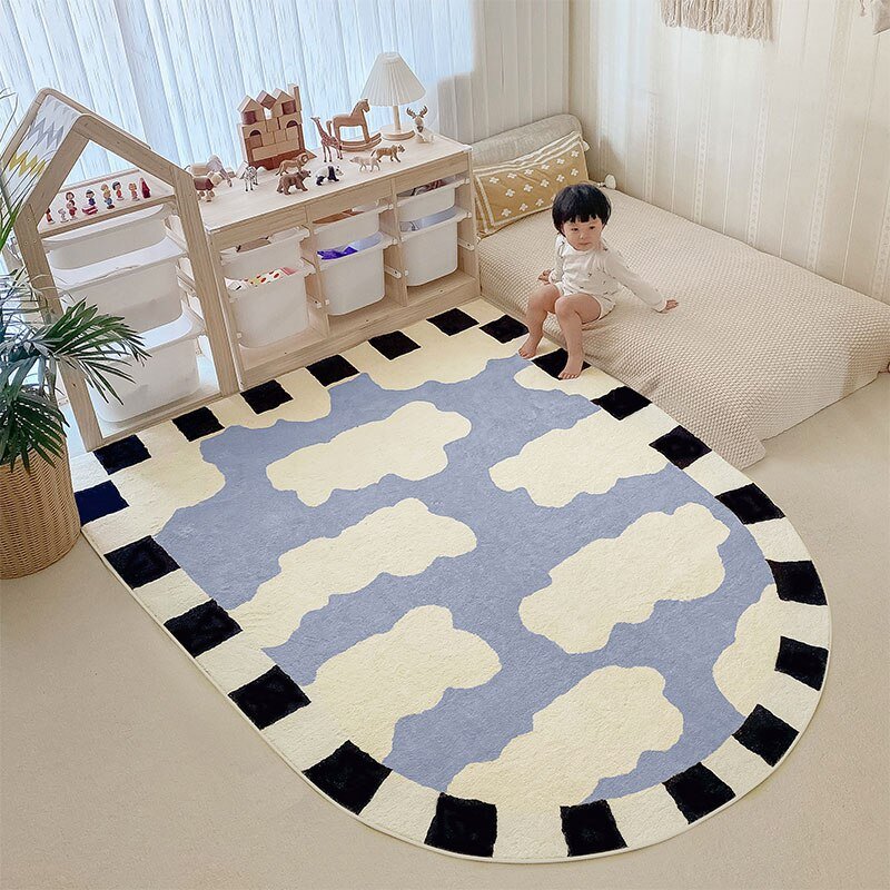 Cartoon Children's Room Cloud Play Mat Floor Rug - Casatrail.com