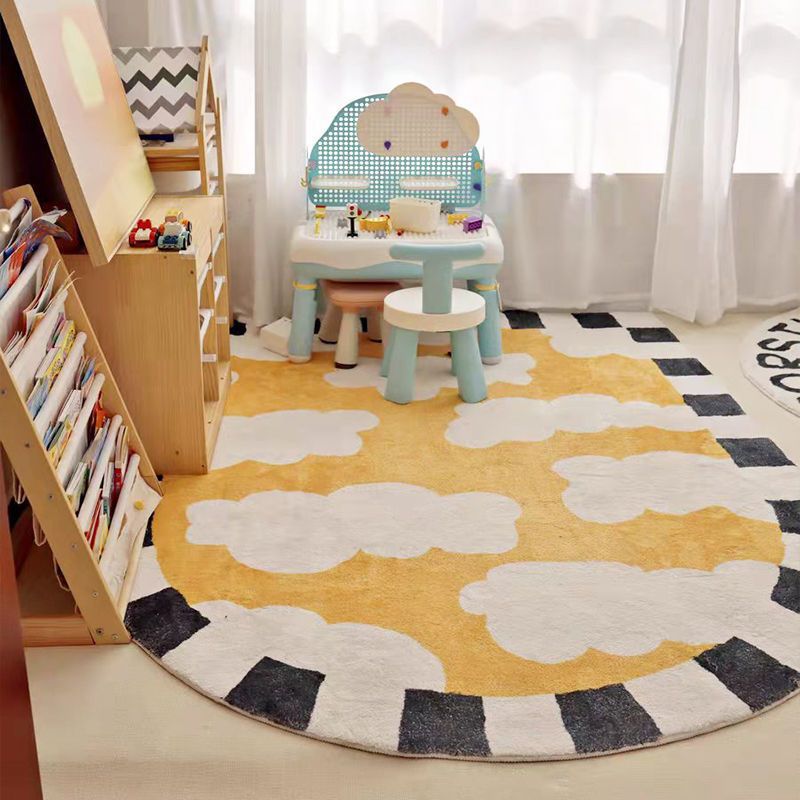 Cartoon Children's Room Cloud Play Mat Floor Rug - Casatrail.com