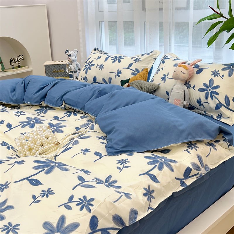 Cartoon Floral Duvet Cover Set for Kids - Casatrail.com