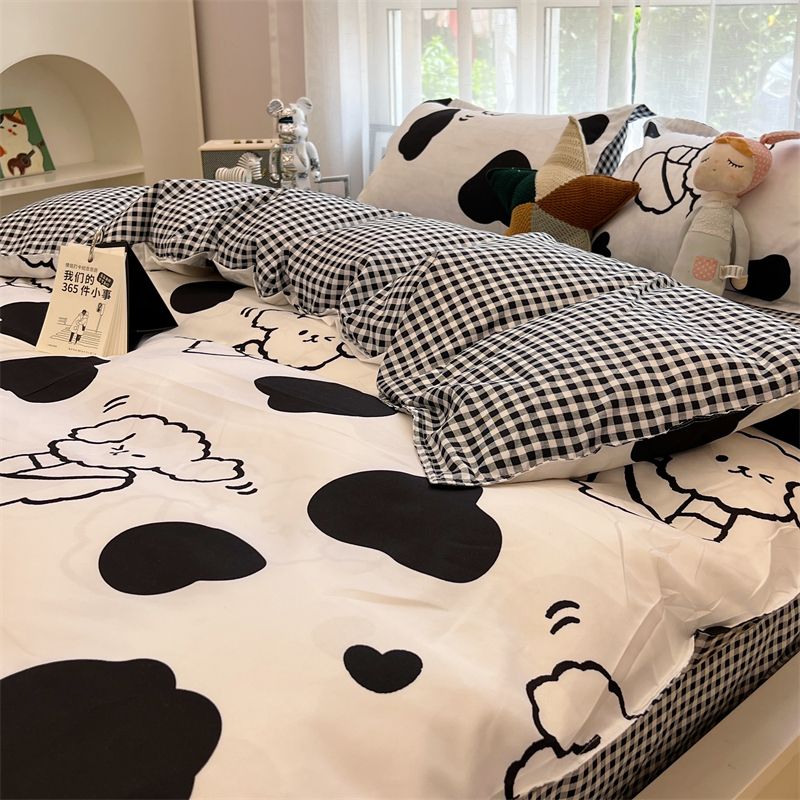 Cartoon Floral Duvet Cover Set for Kids - Casatrail.com