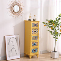 Thumbnail for Cartoon Girl Wooden Bedside Table with Multilayer Storage Cabinet - Casatrail.com