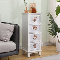 Thumbnail for Cartoon Girl Wooden Bedside Table with Multilayer Storage Cabinet - Casatrail.com