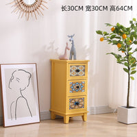 Thumbnail for Cartoon Girl Wooden Bedside Table with Multilayer Storage Cabinet - Casatrail.com