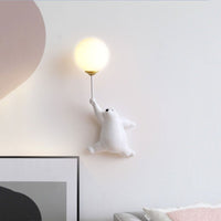 Thumbnail for Cartoon Polar Bear LED Wall Lamp for Kids' Bedroom - Casatrail.com