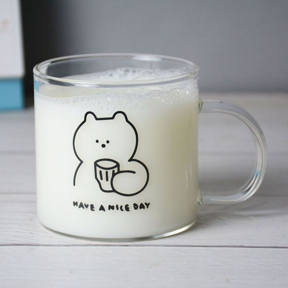 Cartoon Printed Glass Cup for Drinks and Desserts - Casatrail.com