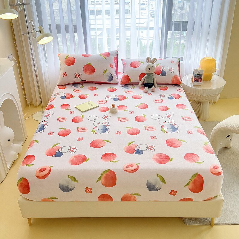 Cartoon Style Velvet Fitted Sheet - Casatrail.com