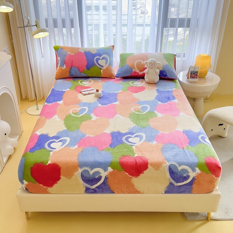 Cartoon Style Velvet Fitted Sheet - Casatrail.com