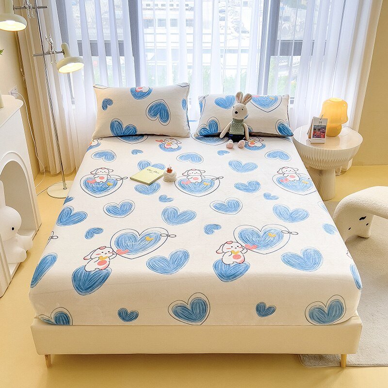 Cartoon Style Velvet Fitted Sheet - Casatrail.com