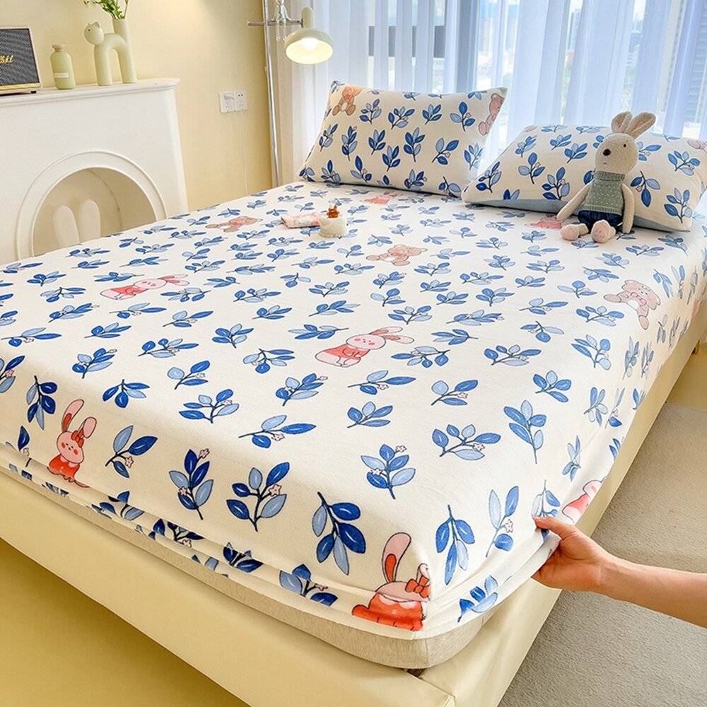 Cartoon Style Velvet Fitted Sheet - Casatrail.com