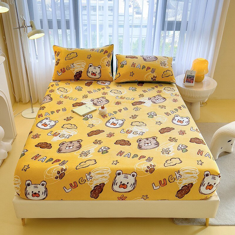 Cartoon Style Velvet Fitted Sheet - Casatrail.com