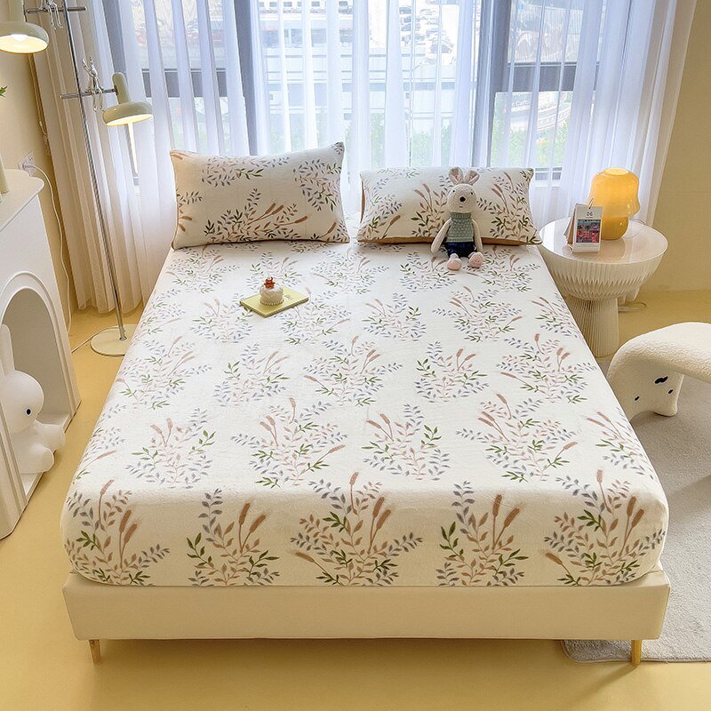 Cartoon Style Velvet Fitted Sheet - Casatrail.com