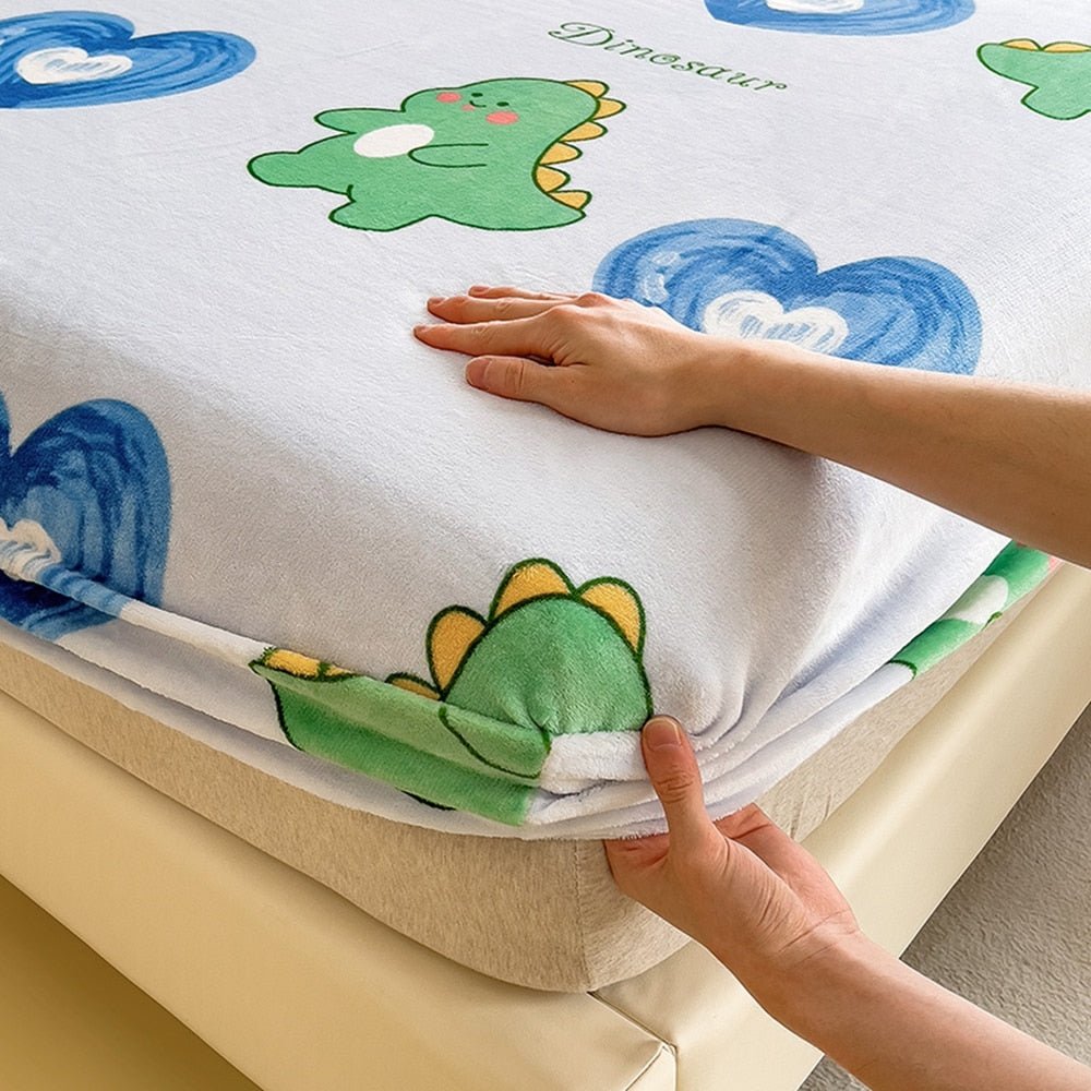 Cartoon Style Velvet Fitted Sheet - Casatrail.com