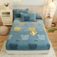 Thumbnail for Cartoon Style Warm Bed Cover - Velvet Fitted Sheet - Casatrail.com