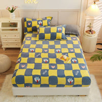 Thumbnail for Cartoon Style Warm Bed Cover - Velvet Fitted Sheet - Casatrail.com