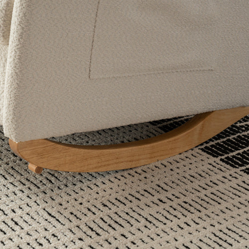 Accent Rocking Chair With Footrest