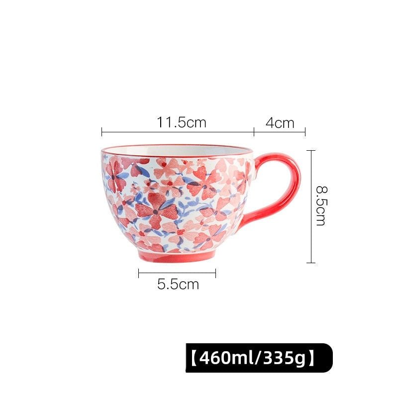 Ceramic Breakfast Cup Large Capacity Microwave Safe - Casatrail.com