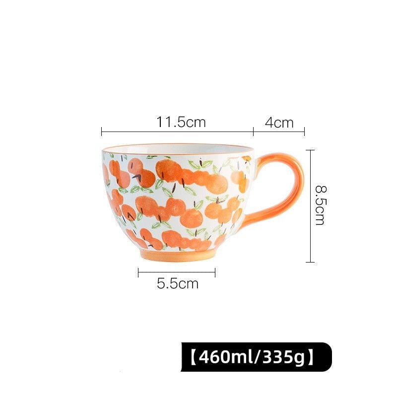 Ceramic Breakfast Cup Large Capacity Microwave Safe - Casatrail.com