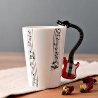 Thumbnail for Ceramic Guitar Mug Musical Note Shapes Coffee Mugs - Casatrail.com