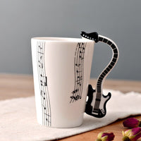 Thumbnail for Ceramic Guitar Mug Musical Note Shapes Coffee Mugs - Casatrail.com