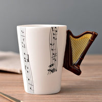 Thumbnail for Ceramic Guitar Mug Musical Note Shapes Coffee Mugs - Casatrail.com