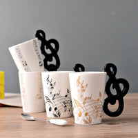 Thumbnail for Ceramic Guitar Mug Musical Note Shapes Coffee Mugs - Casatrail.com