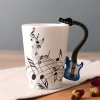Thumbnail for Ceramic Guitar Mug Musical Note Shapes Coffee Mugs - Casatrail.com