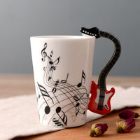 Thumbnail for Ceramic Guitar Mug Musical Note Shapes Coffee Mugs - Casatrail.com