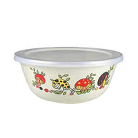 Thumbnail for Chinese Style Enamel Bowl Set with Plastic Covers - Casatrail.com