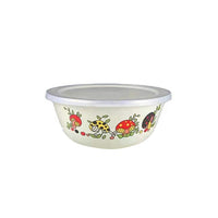 Thumbnail for Chinese Style Enamel Bowl Set with Plastic Covers - Casatrail.com