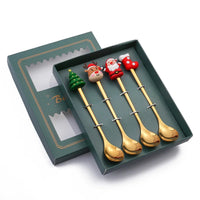 Thumbnail for Christmas Gift Spoon Fork Set with Elk Tree Decoration - Casatrail.com