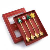 Thumbnail for Christmas Gift Spoon Fork Set with Elk Tree Decoration - Casatrail.com