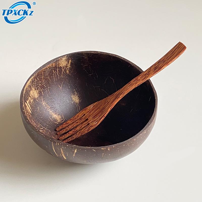 Coconut Bowl and Spoon - Creative Mixing Bowl Set - Casatrail.com