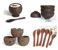 Thumbnail for Coconut Bowl Spoon Tableware Set - Casatrail.com