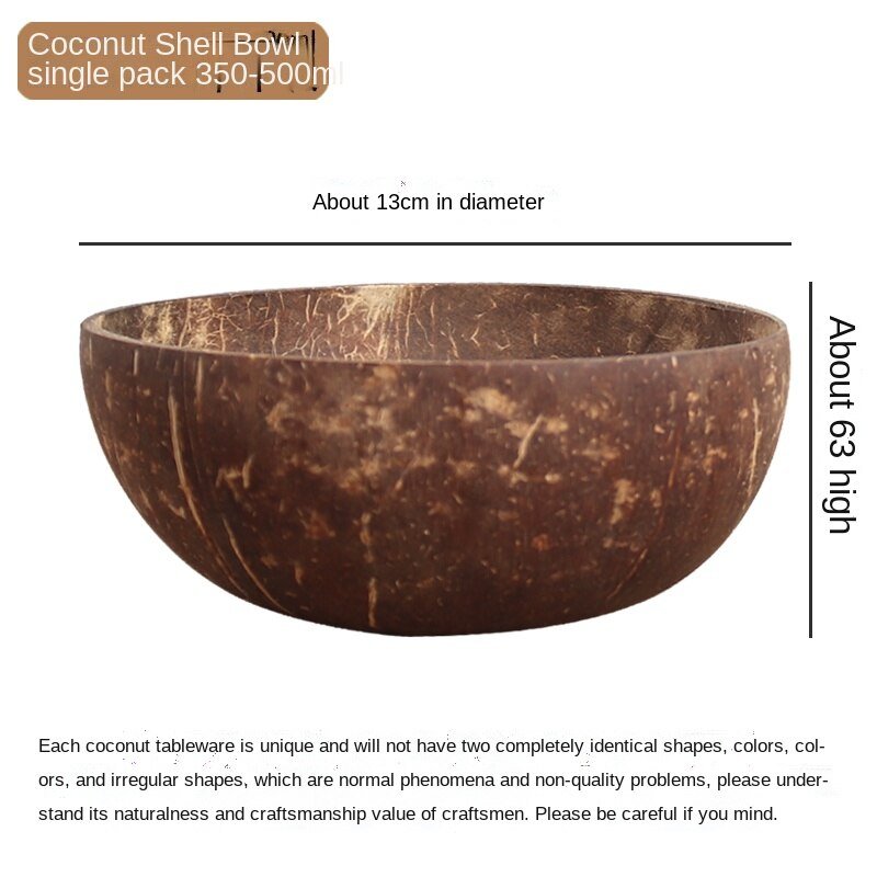 Coconut Bowl Spoon Tableware Set - Casatrail.com