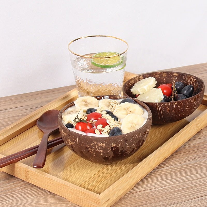 Coconut Bowl Spoon Tableware Set - Casatrail.com