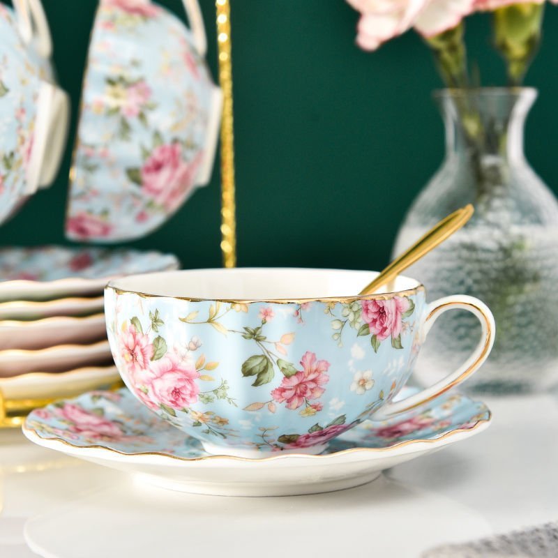 Coffee Ceramic Tea Cup Set - Casatrail.com