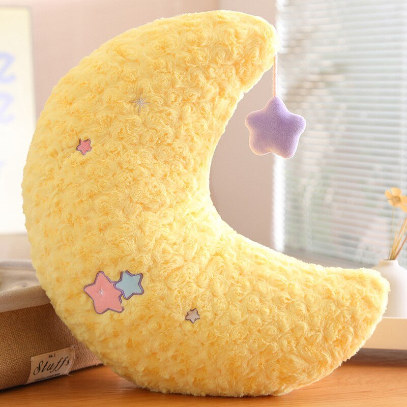 Colorful Plush Moon Star Pillow - Casatrail.com