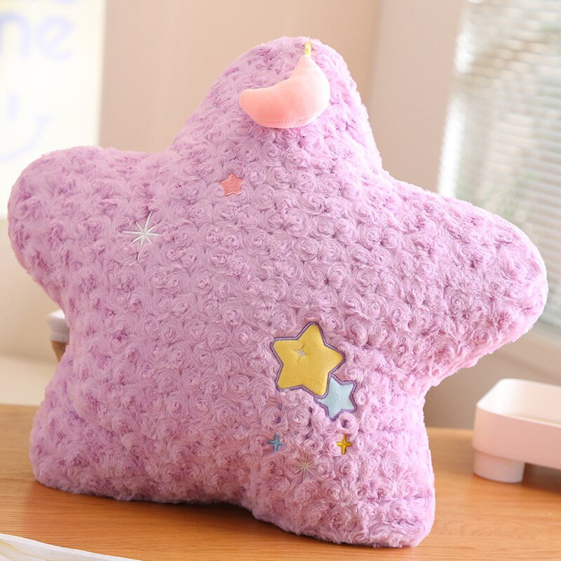 Colorful Plush Moon Star Pillow - Casatrail.com