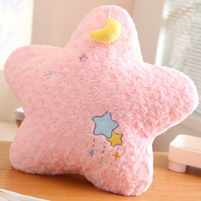 Colorful Plush Moon Star Pillow - Casatrail.com