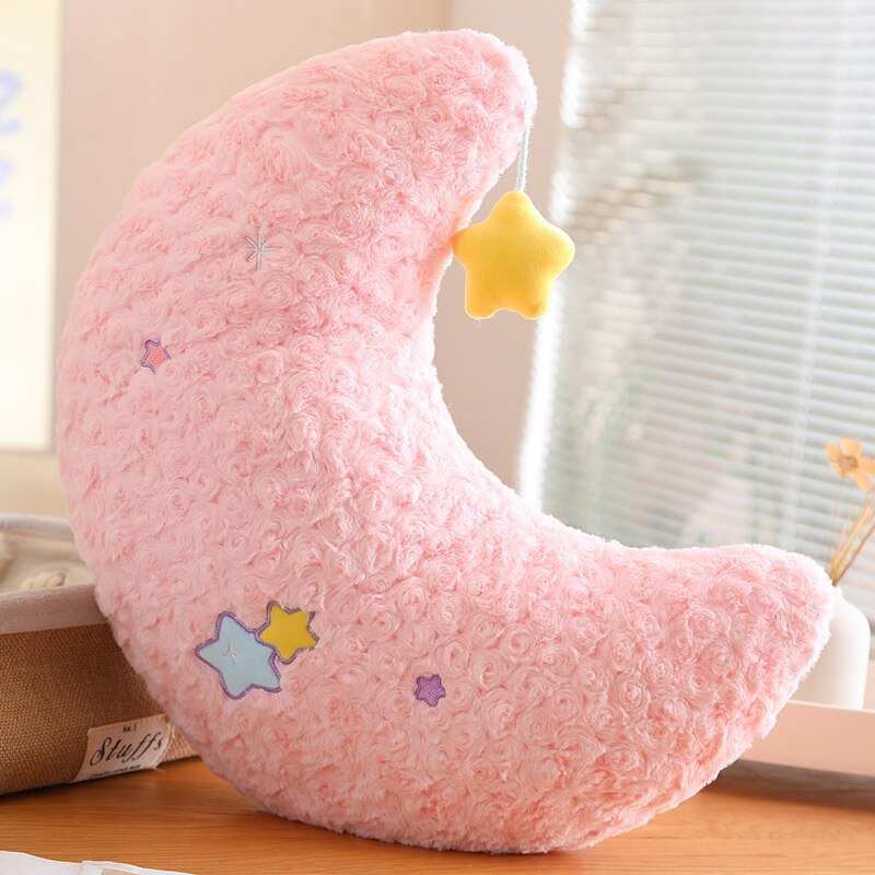 Colorful Plush Moon Star Pillow - Casatrail.com