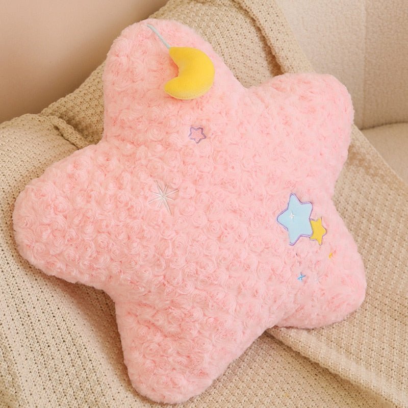 Colorful Plush Moon Star Pillow - Casatrail.com