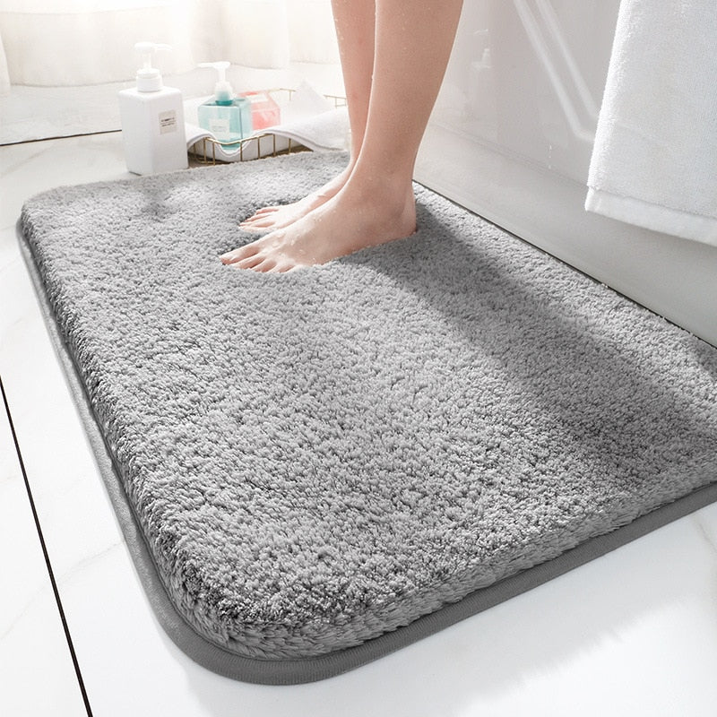 Comfortable and Soft Bath Mats with Super Thick Fluff Fiber for Bathroom - Casatrail.com