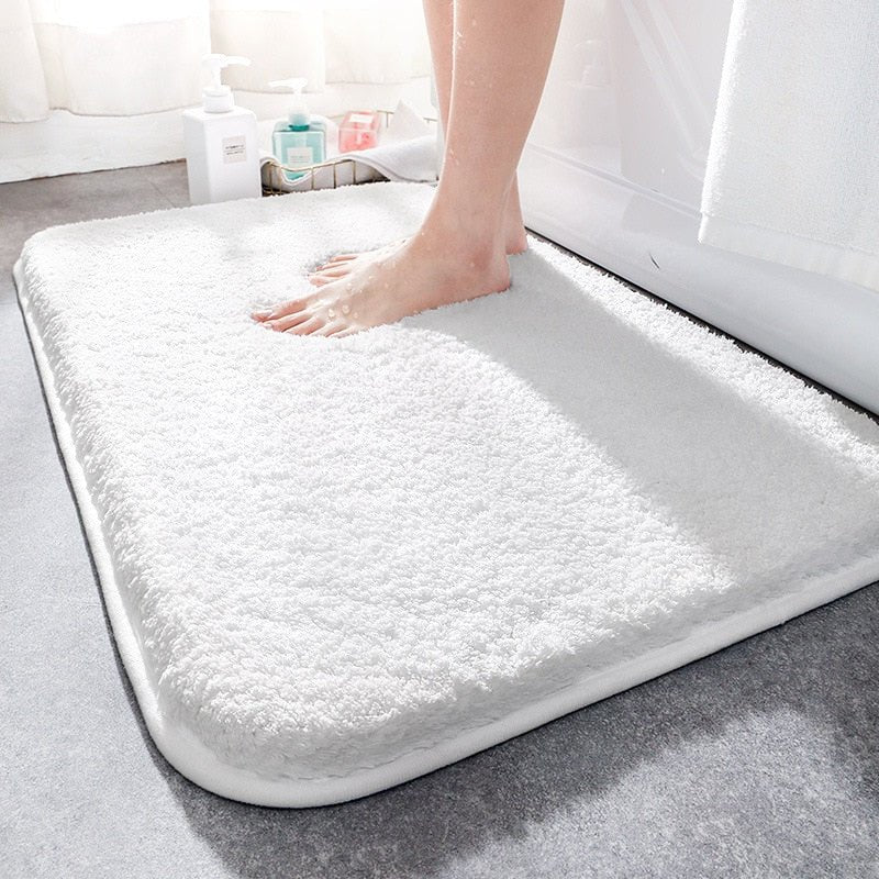 Comfortable and Soft Bath Mats with Super Thick Fluff Fiber for Bathroom - Casatrail.com