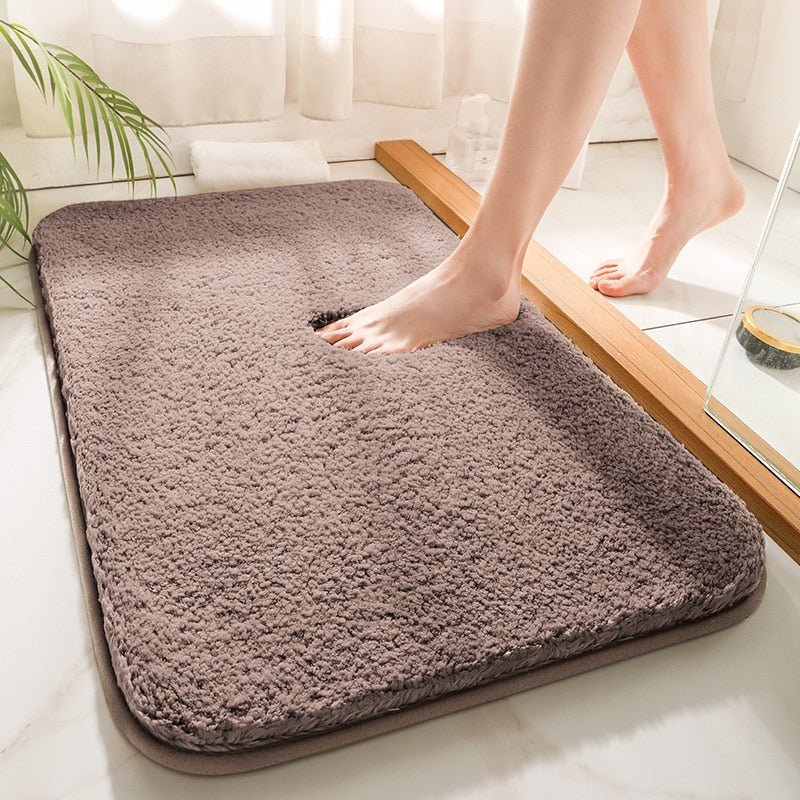 Comfortable and Soft Bath Mats with Super Thick Fluff Fiber for Bathroom - Casatrail.com