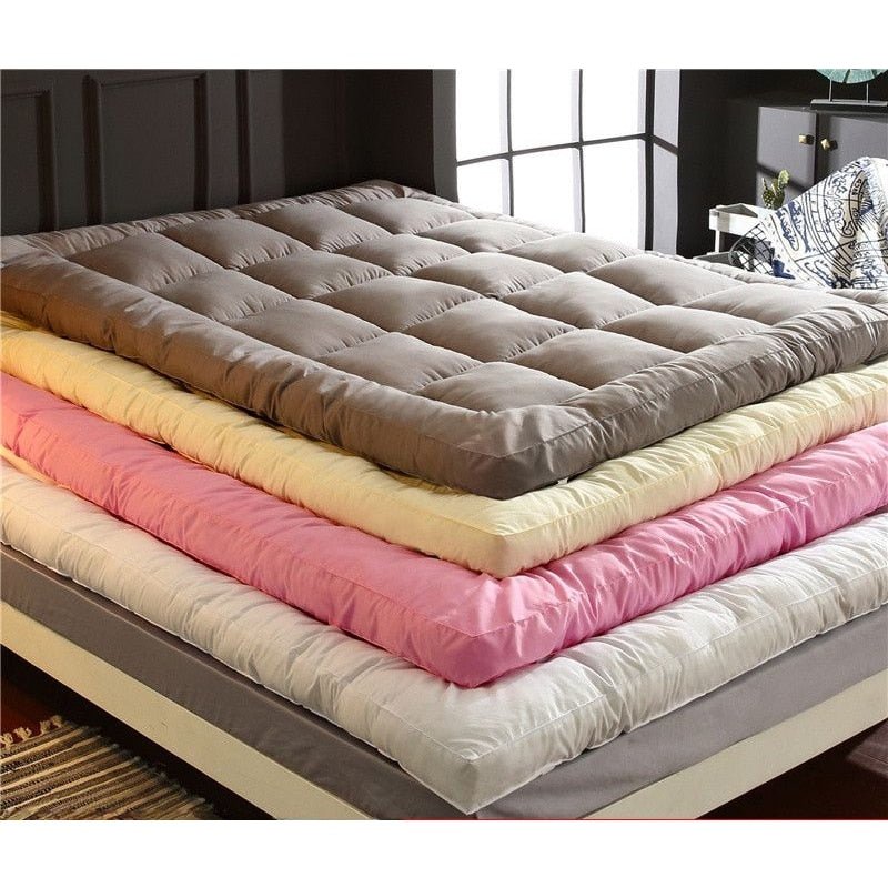 Comfortable Fold Single Double Tatami Mattress - Thick 10cm Topper for Adults in Twin, Queen, King Size - Casatrail.com