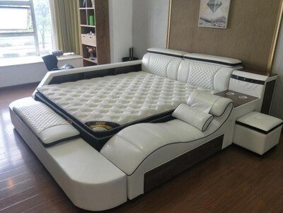 Comfortable Massage Leather Bed Frame - Casatrail.com