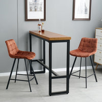 Thumbnail for Comfortable Nordic Metal Stool for High Counter and Bar Chair - Casatrail.com