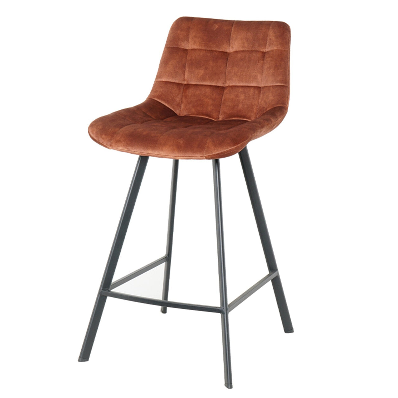 Comfortable Nordic Metal Stool for High Counter and Bar Chair - Casatrail.com